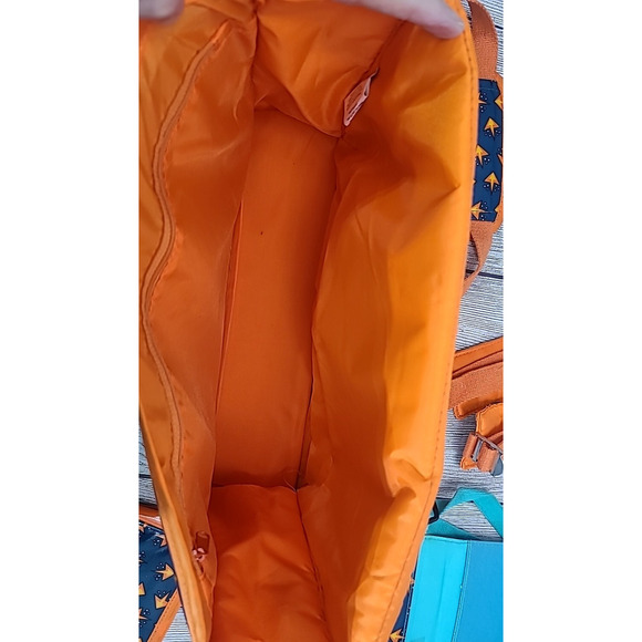 Les Skewies Convertible Backpack Set of 3 Blue Orange Silly Face Belgium - Picture 11 of 13